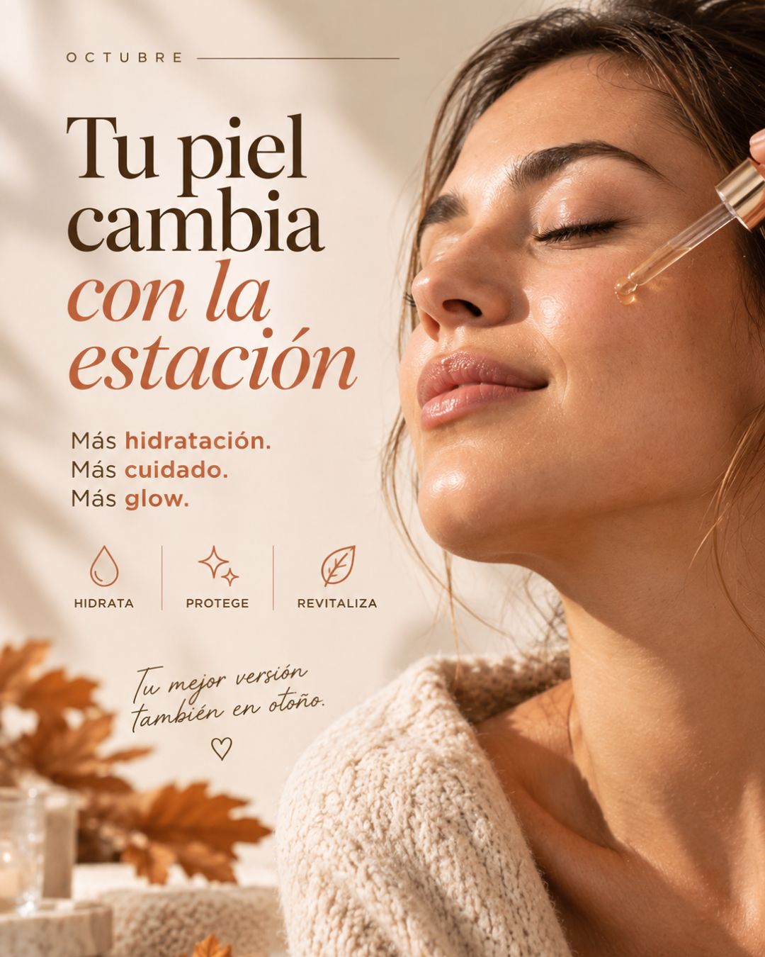 Tu piel cambia con la estación