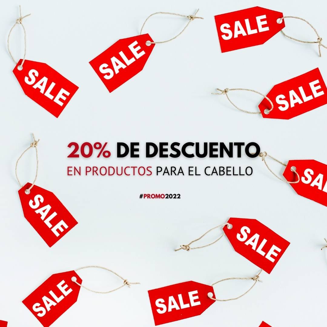 20% de descuento en productos para el cabello