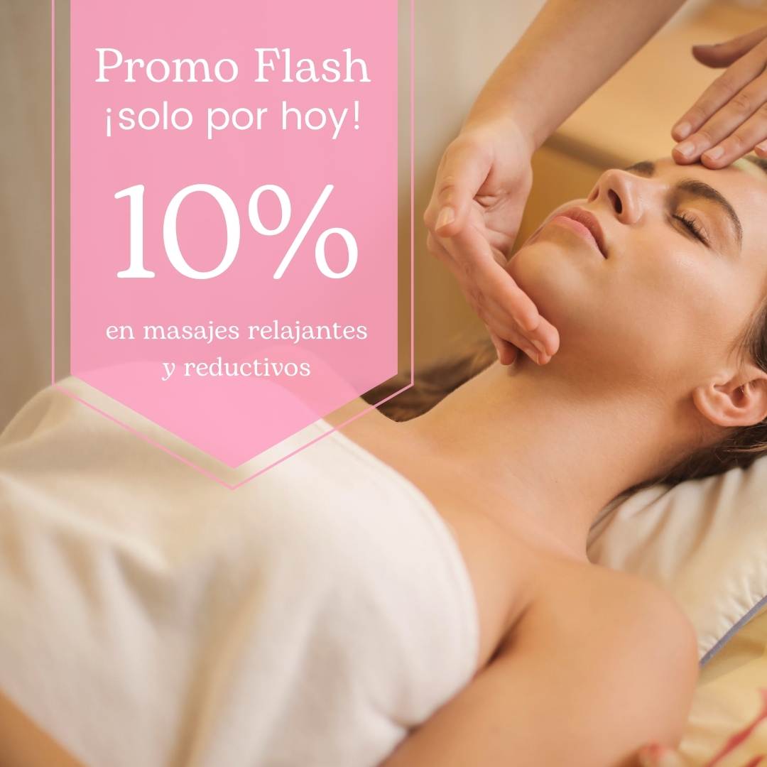 Promo Beauty Flash 10%  OFF en masajes