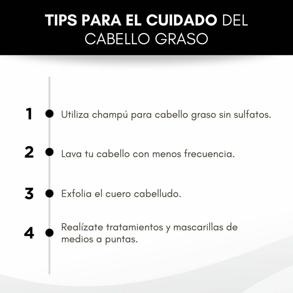 Tips para el cuidado del cabello graso