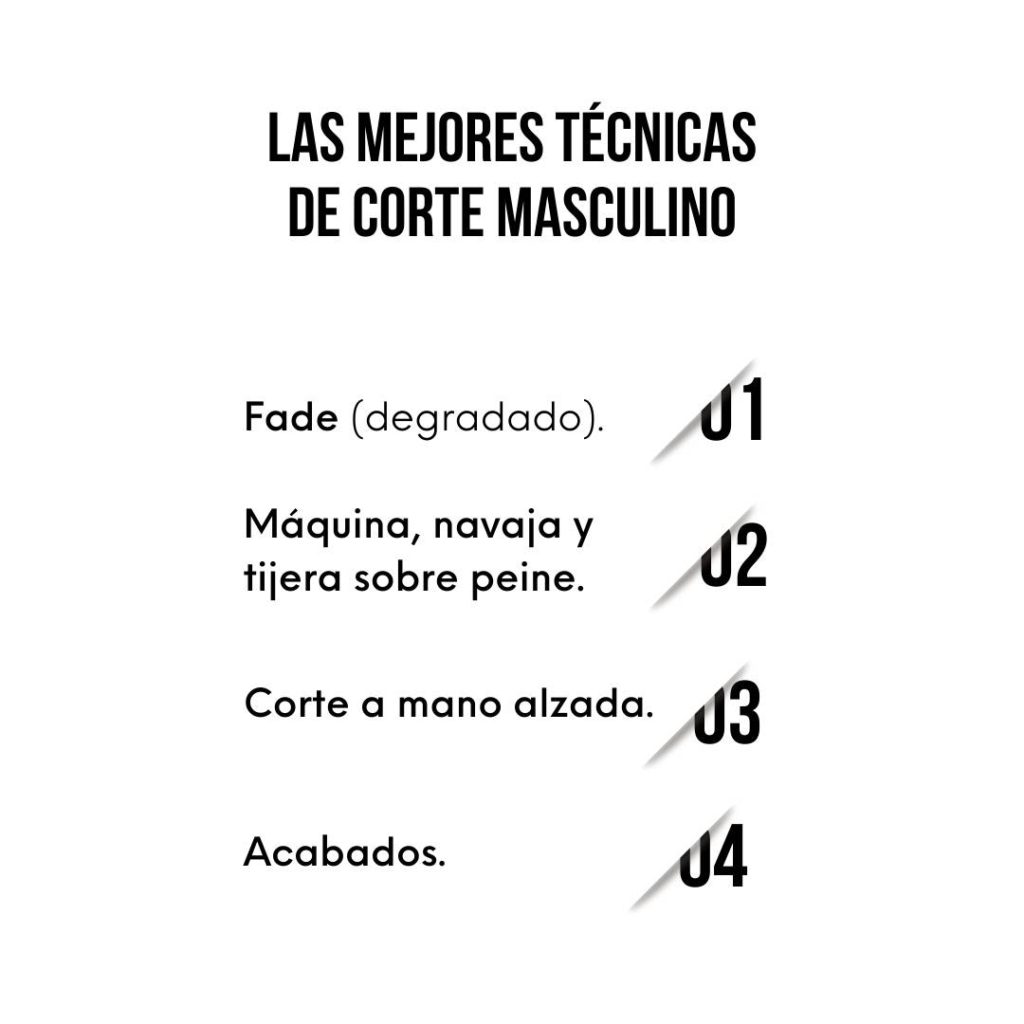 Te ofrecemos las mejores técnicas de corte masculino