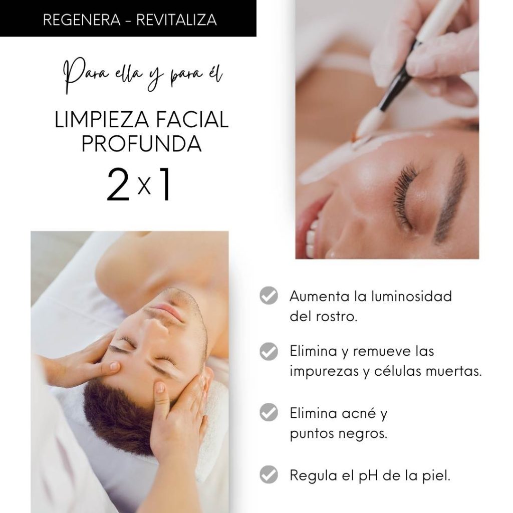 2x1 Limpieza facial profunda