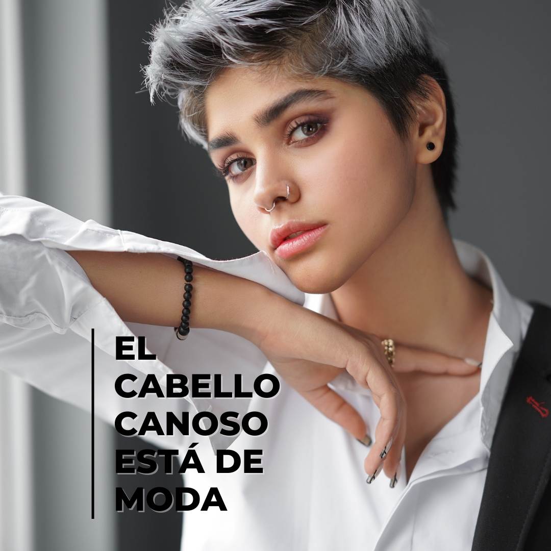 El cabello canoso está de moda