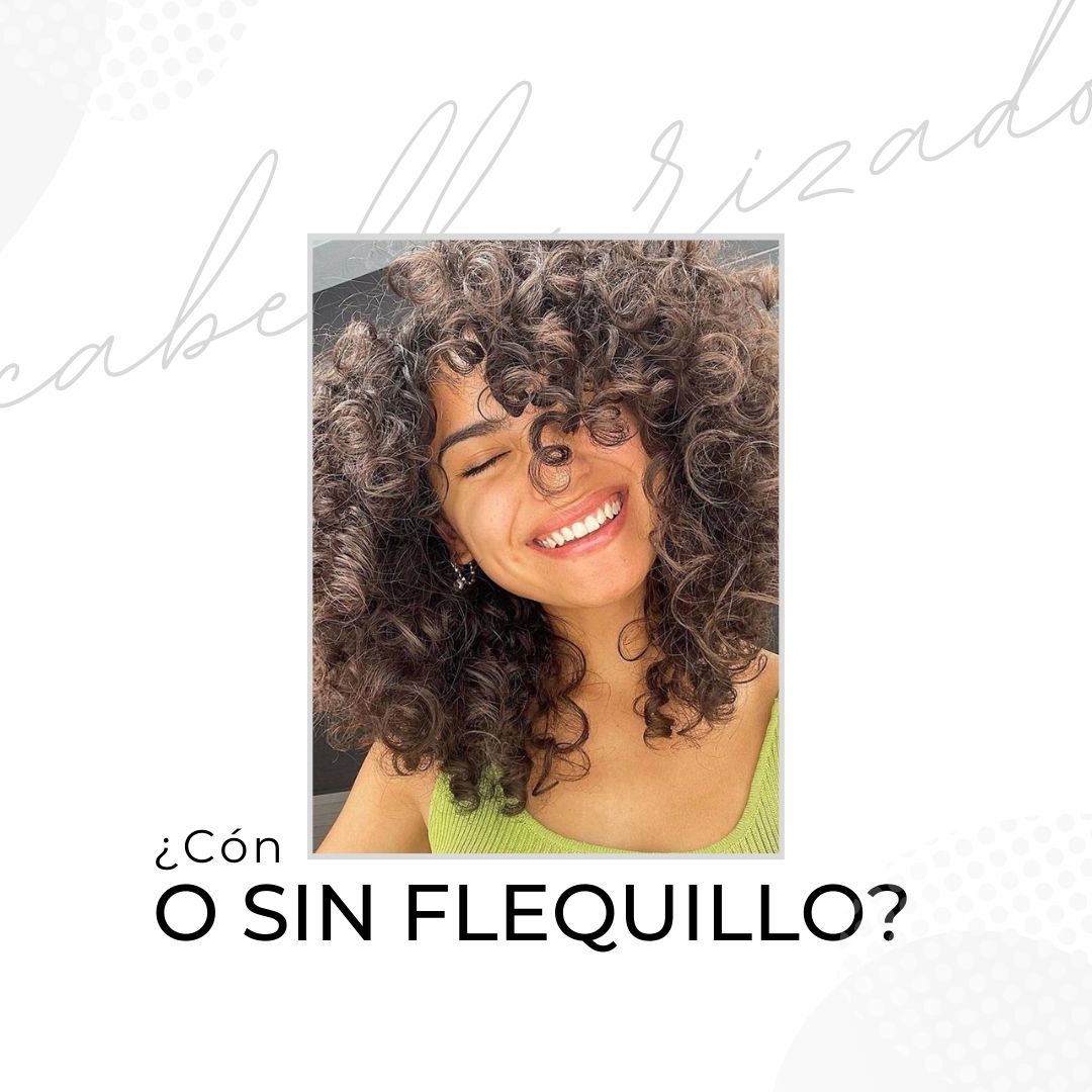 Melena rizada, ¿con o sin flequillo?