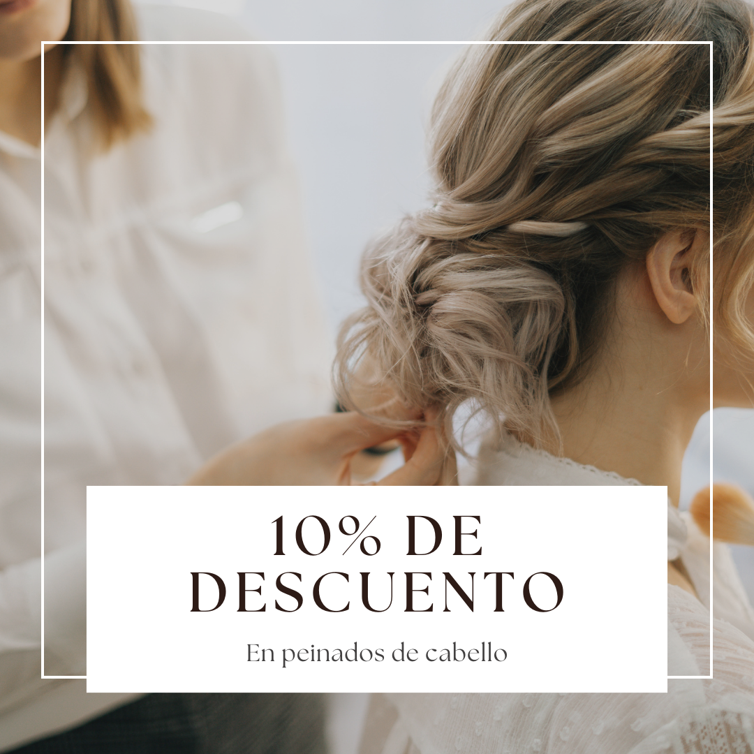 10% en peinados de cabello