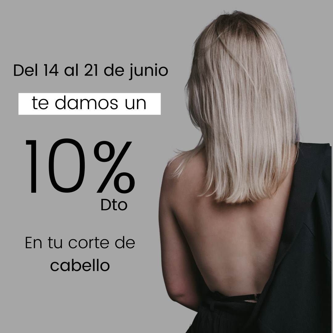 Junio 10% Descuento en corte de cabello