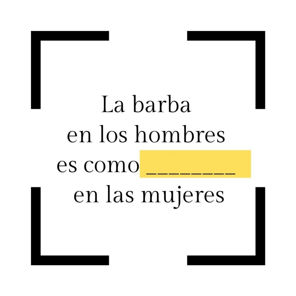 la barba es