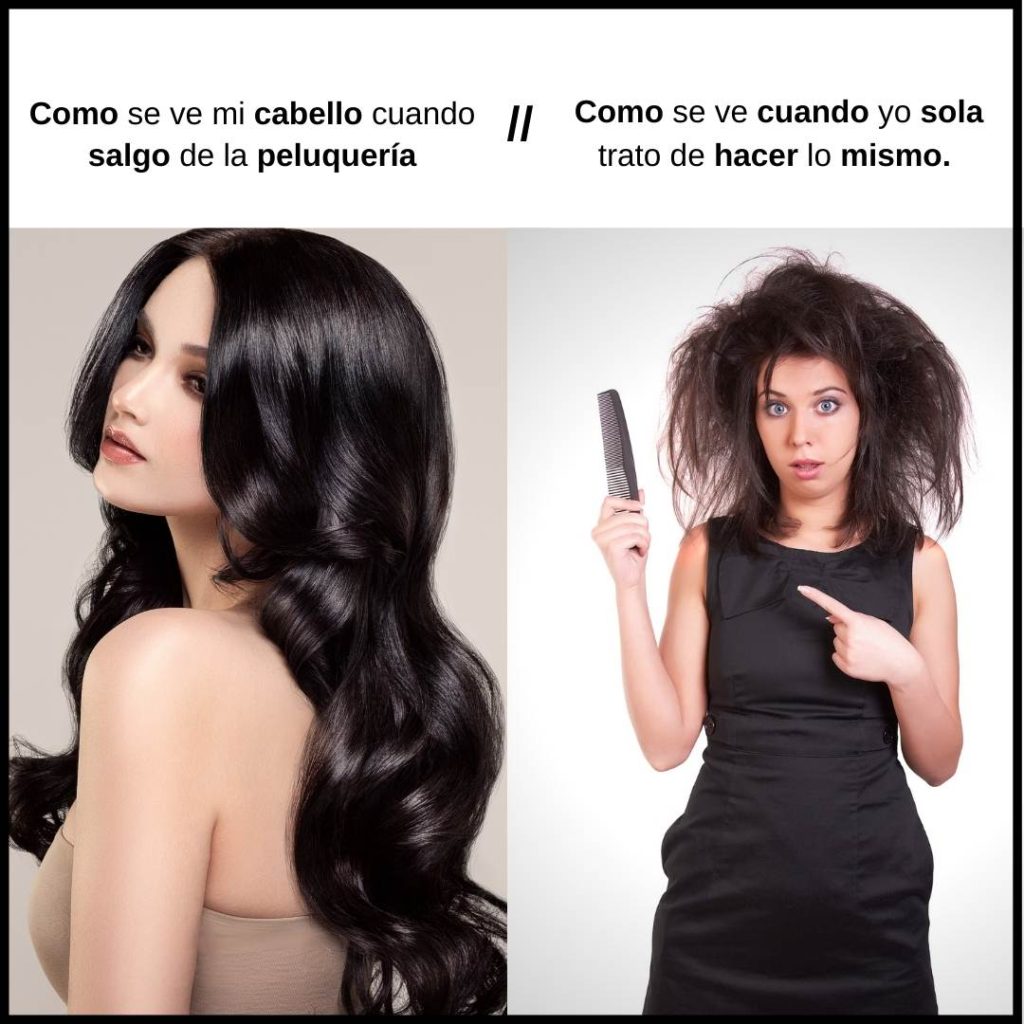 peluqueria vs en casa febrero humor