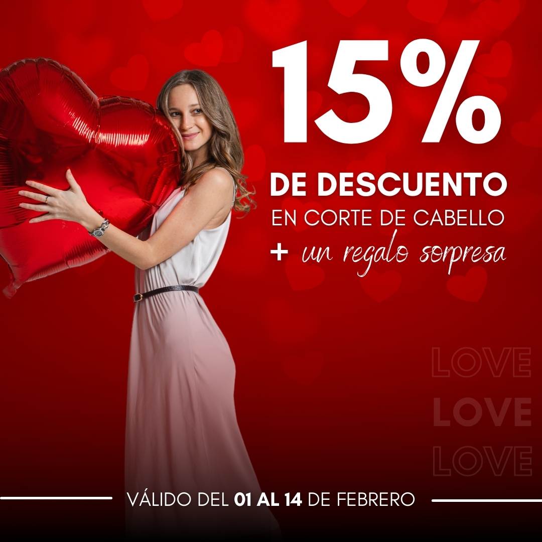 San Valentín promo cortes y sorpresa