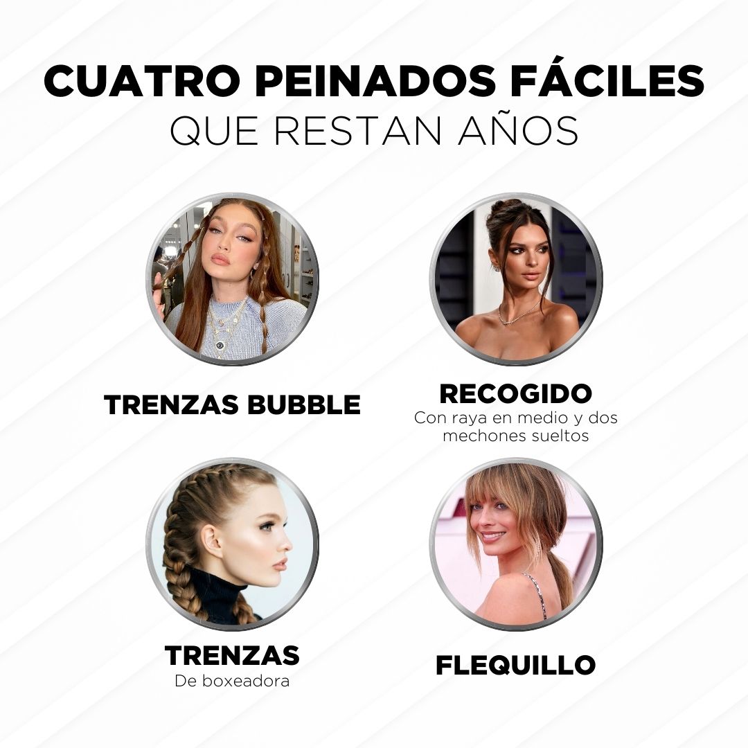 Cuatro peinados fáciles