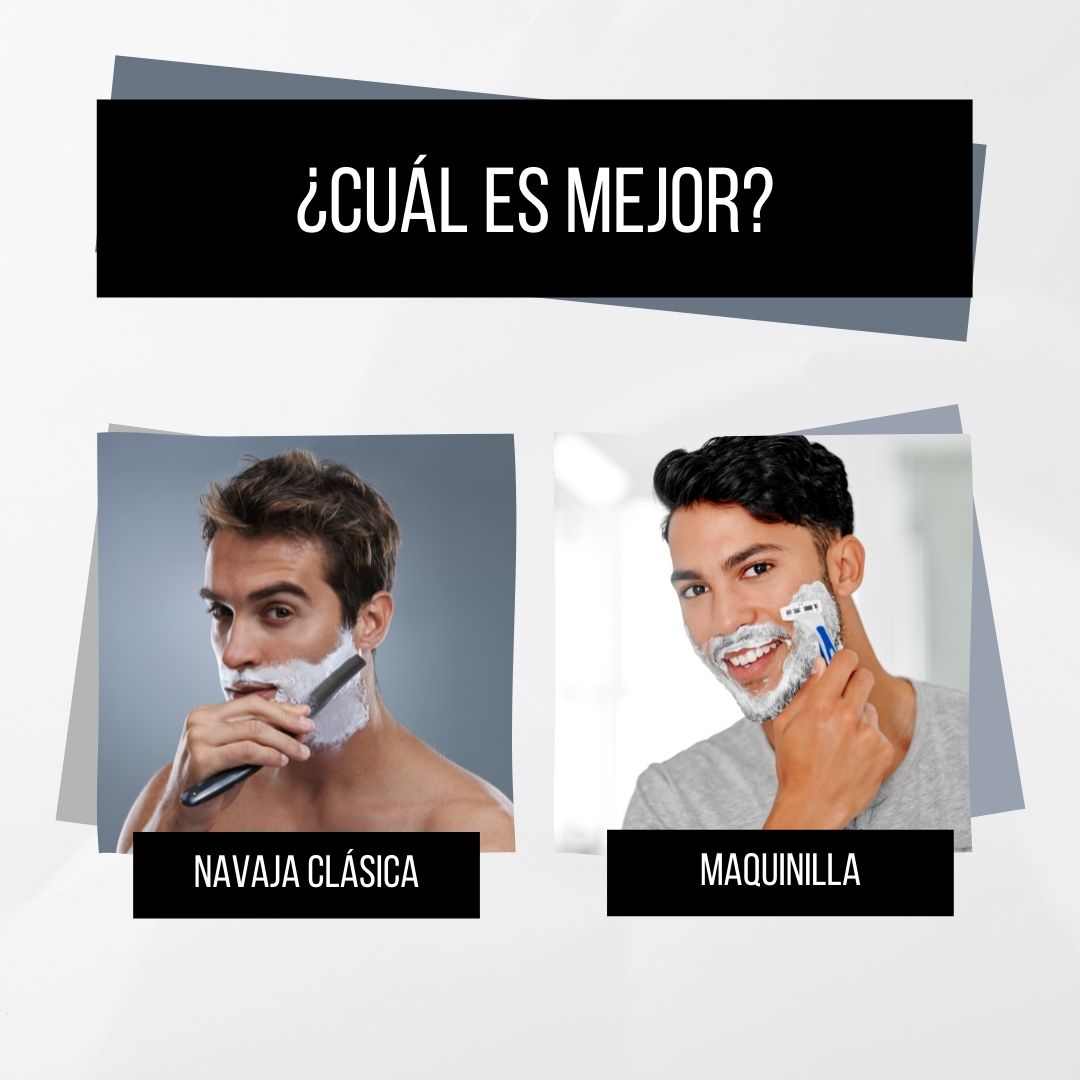 Navaja clásica vs. maquinilla de afeitar