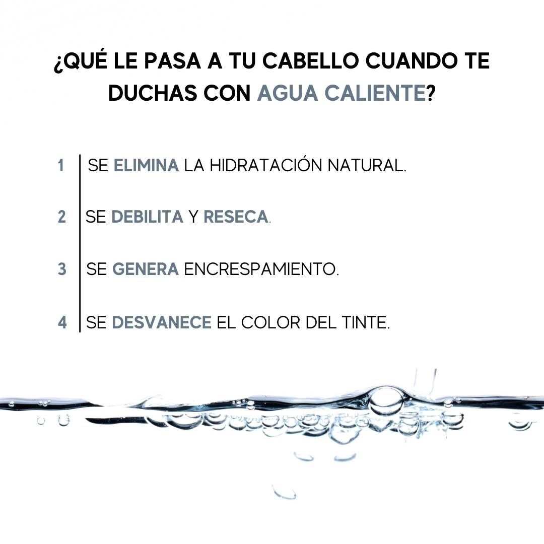 Tu cabello y el agua caliente