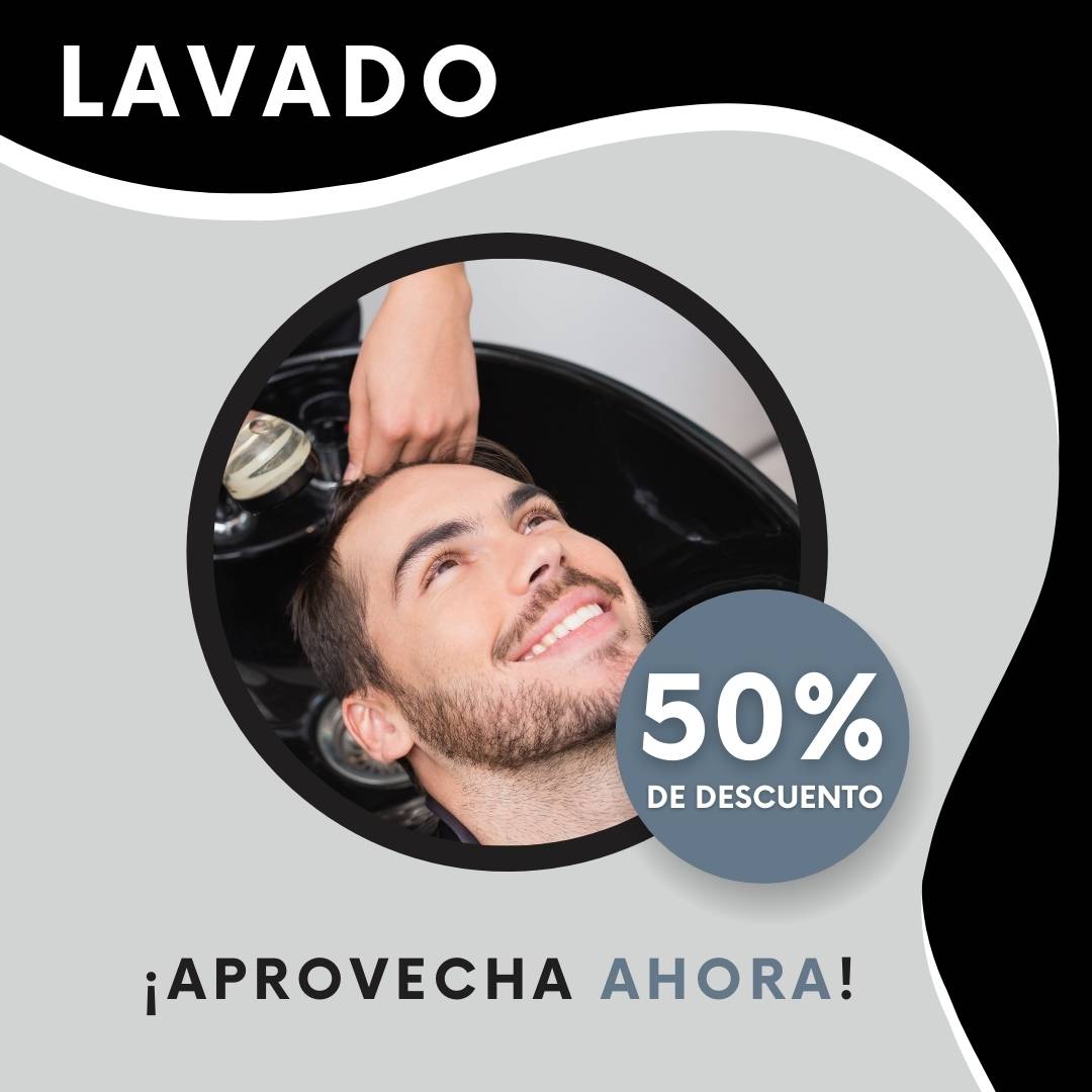 50% de descuento en lavado de cabello