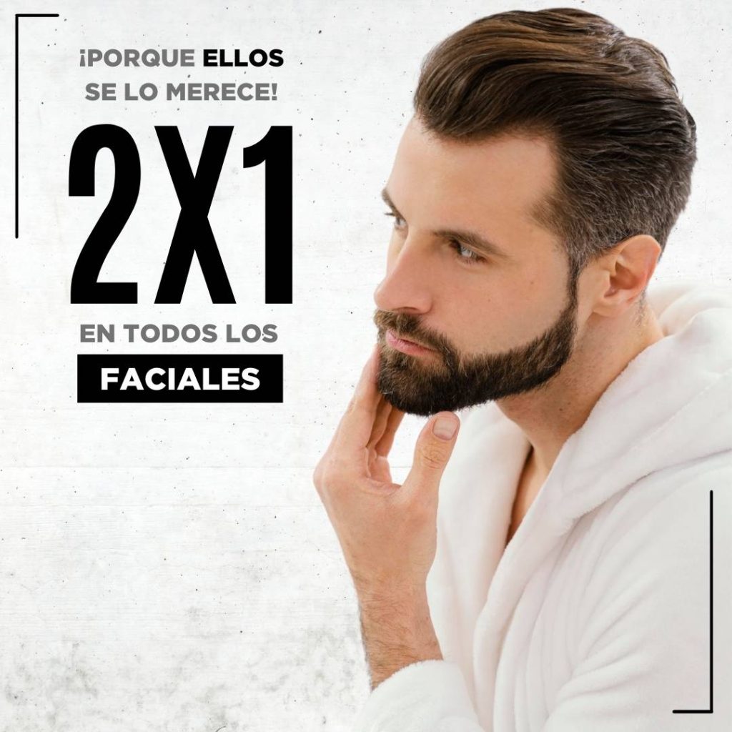 2 x 1 en faciales masculinos