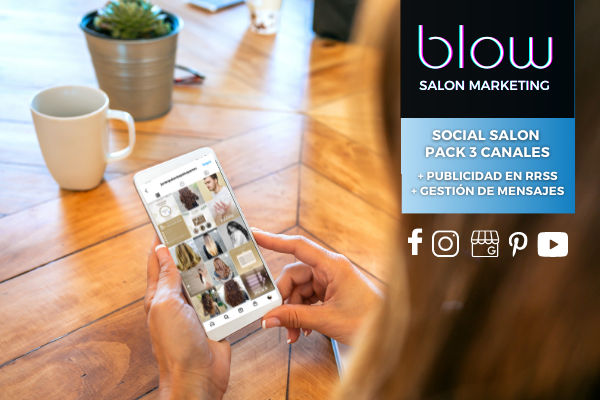 Blow Social Salon con Publicidad en RRSS y Gestión de Mensajes y Valoraciones
