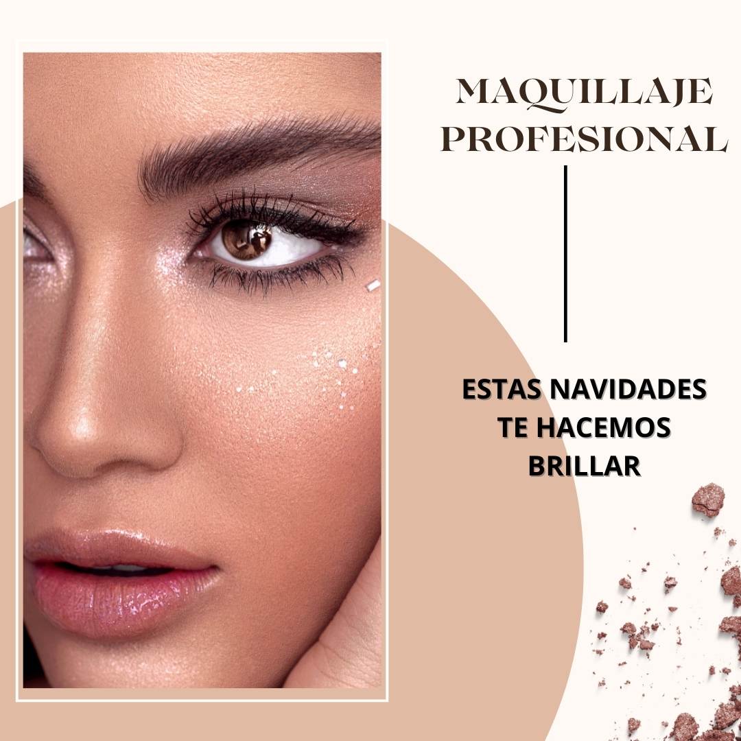 Estas navidades con nuestro maquillaje te haremos brillar