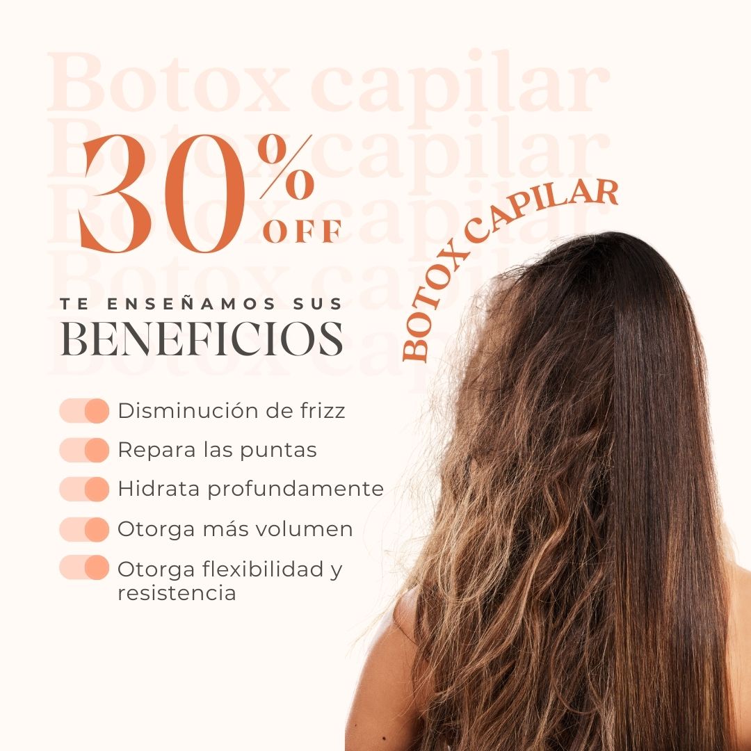 30% de descuento en bótox capilar