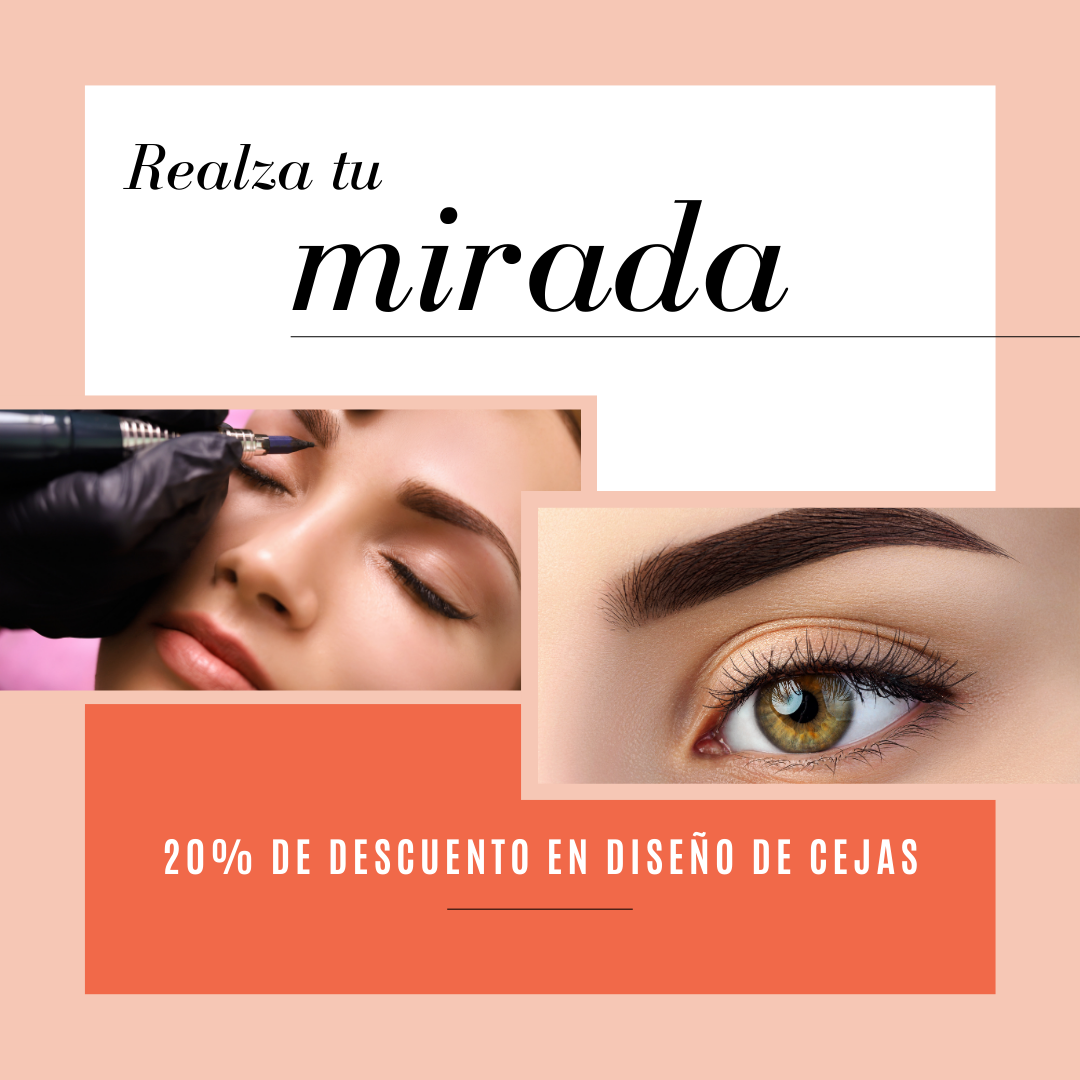 20% de descuento en nuestro diseño de cejas