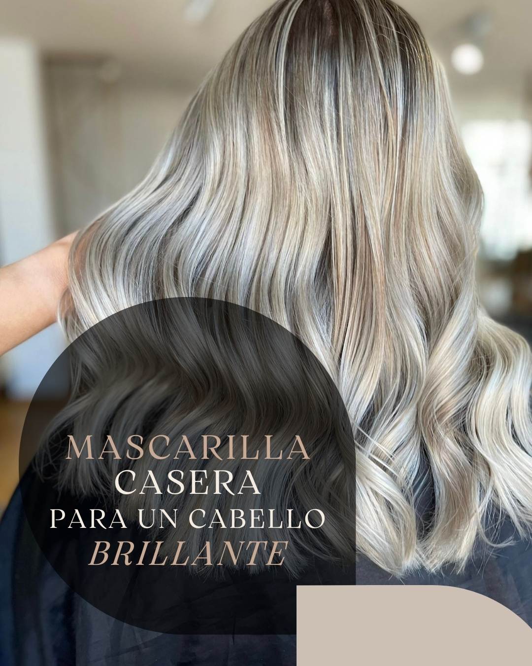 Mascarilla casera para un cabello brillante