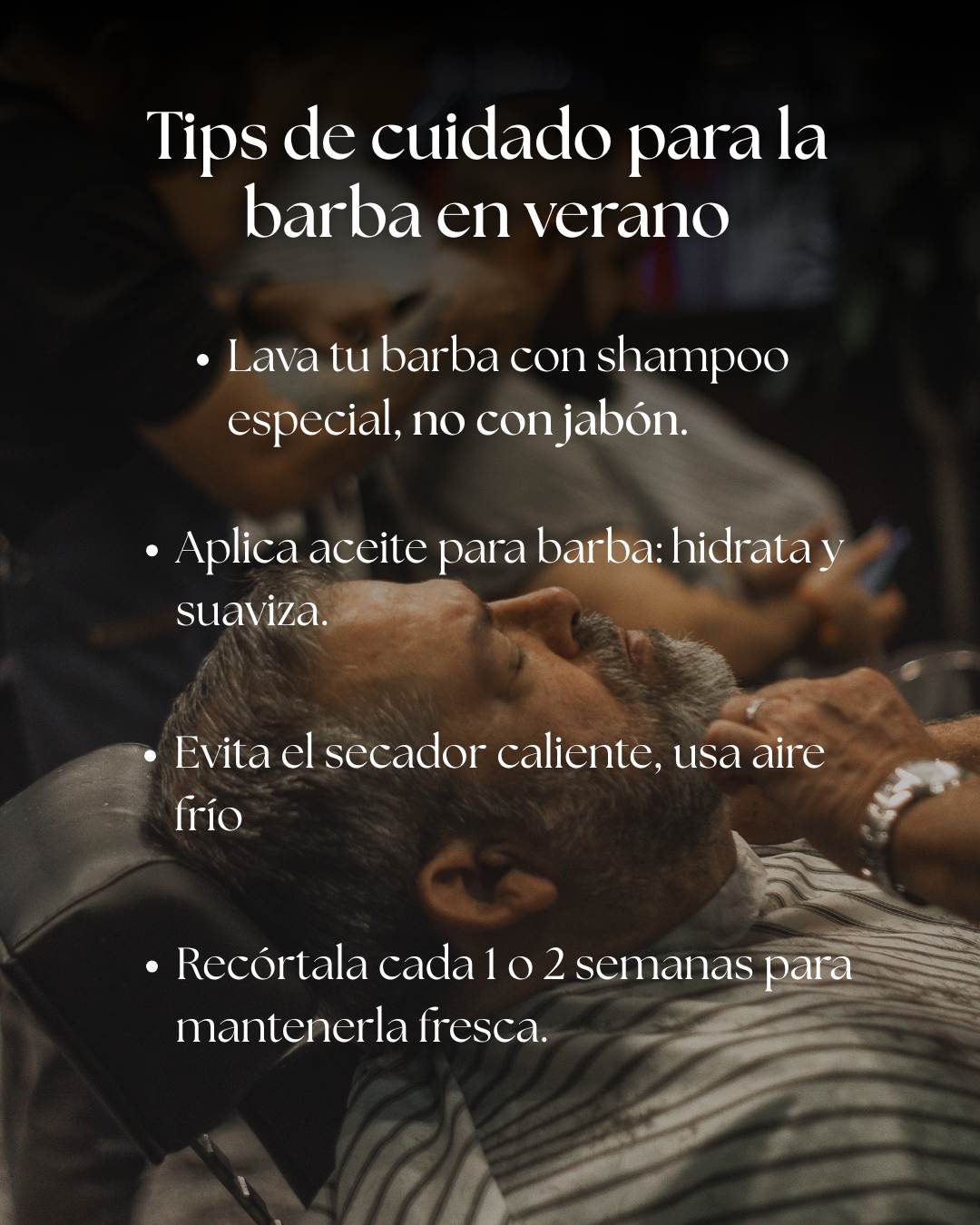 Tips de cuidado para la barba en verano