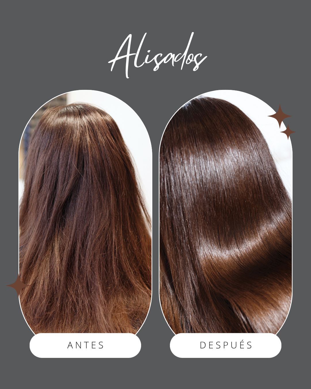 Alisados: antes y después