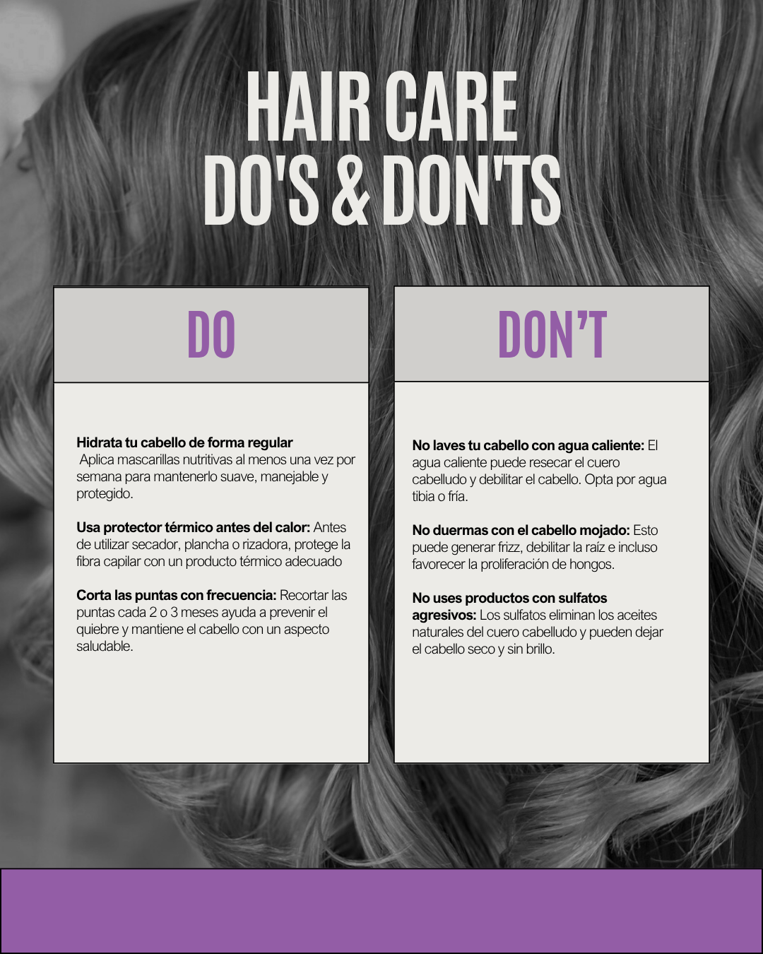 Cuidado de tu cabello