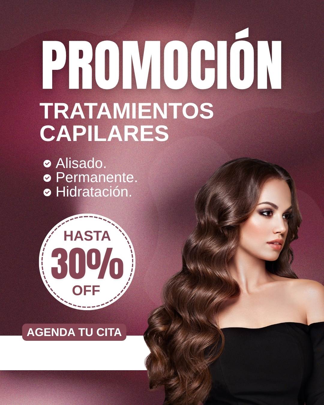 Promo en tratamientos capilares