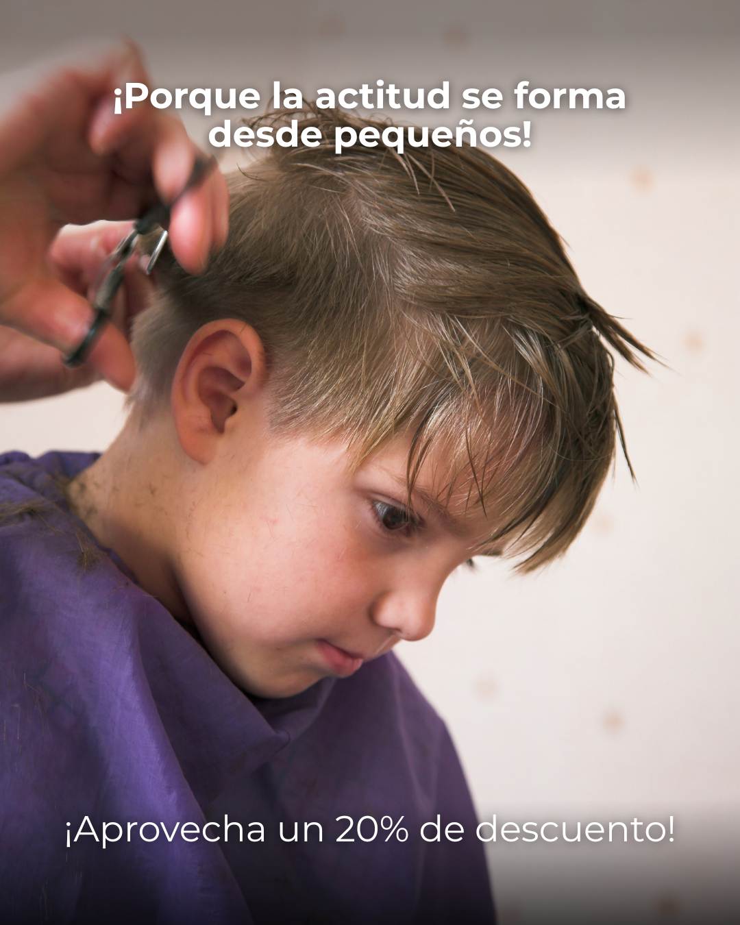 ¡Descuento en corte infantil!