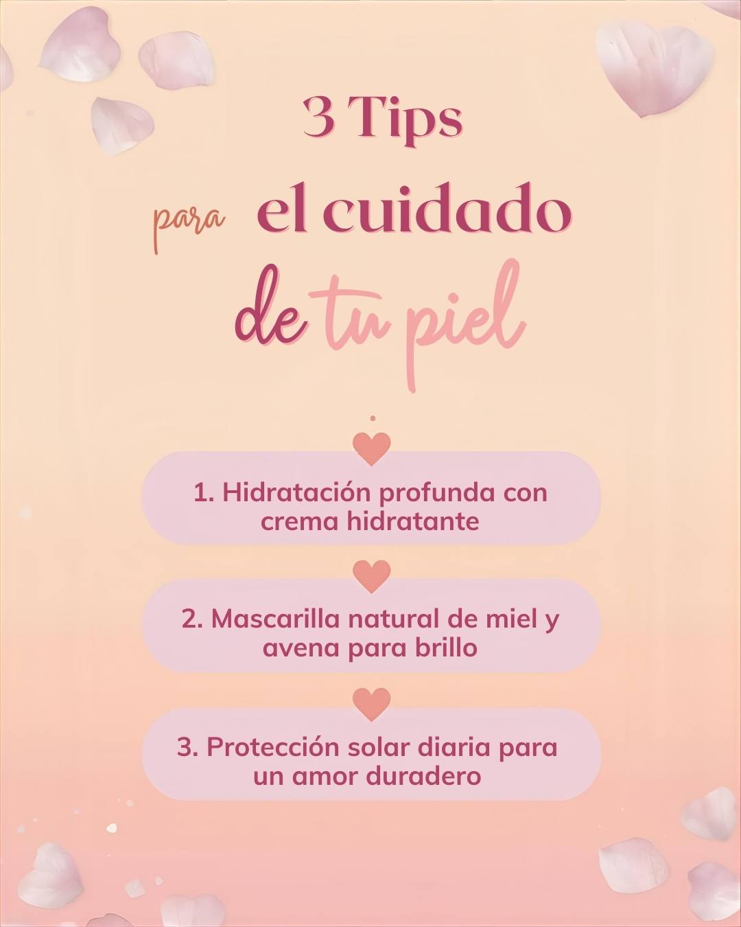 3 tips para el cuidado de tu piel