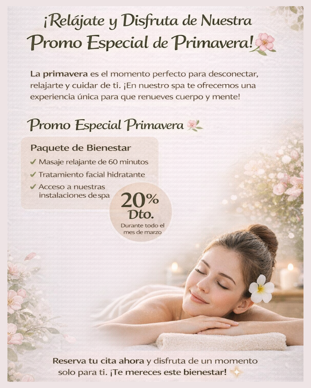 Relájate y Disfruta de Nuestra Promo Especial de Primavera