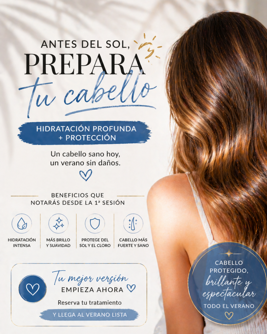 Antes del sol, prepara tu cabello